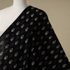 Black - syahi begar bagru cotton fabric 28 - handcrafted