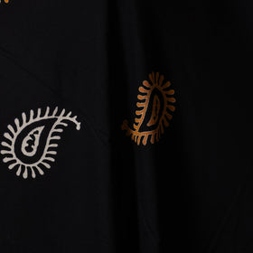 Black - syahi begar bagru cotton fabric 29 - handcrafted