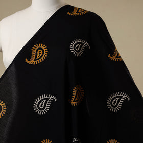 Black - syahi begar bagru cotton fabric 29 - handcrafted