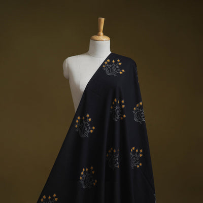 Syahi begar cotton hand block bagru print fabric 01