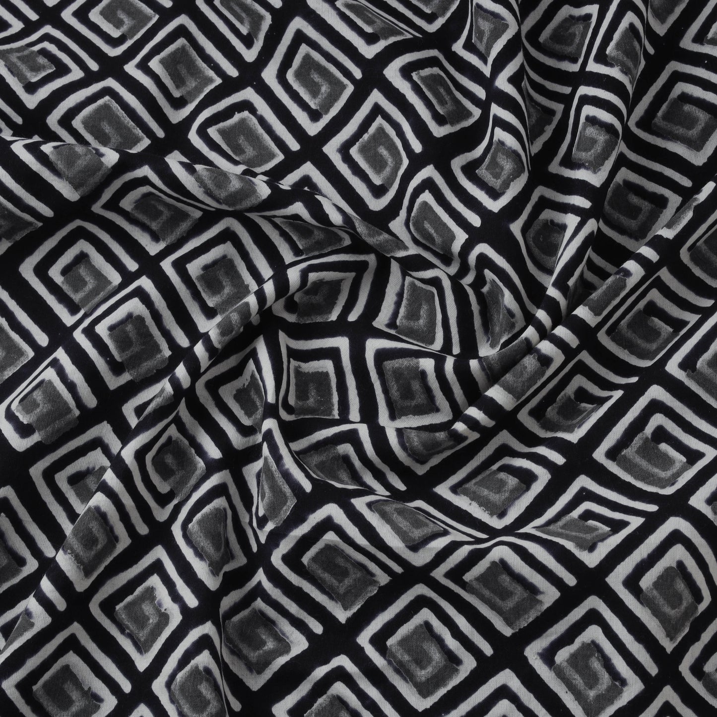 Syahi begar cotton hand block bagru print fabric 05