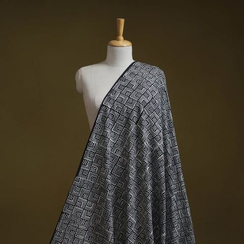 Syahi begar cotton hand block bagru print fabric 08