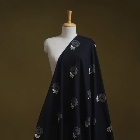 Syahi begar cotton hand block bagru print fabric 09