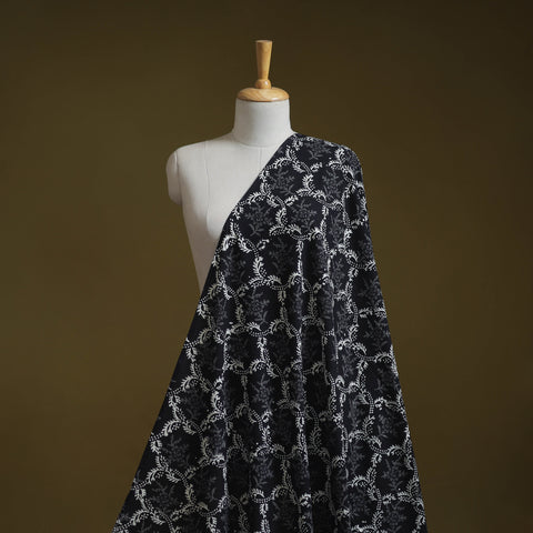 Syahi begar cotton hand block bagru print fabric 10