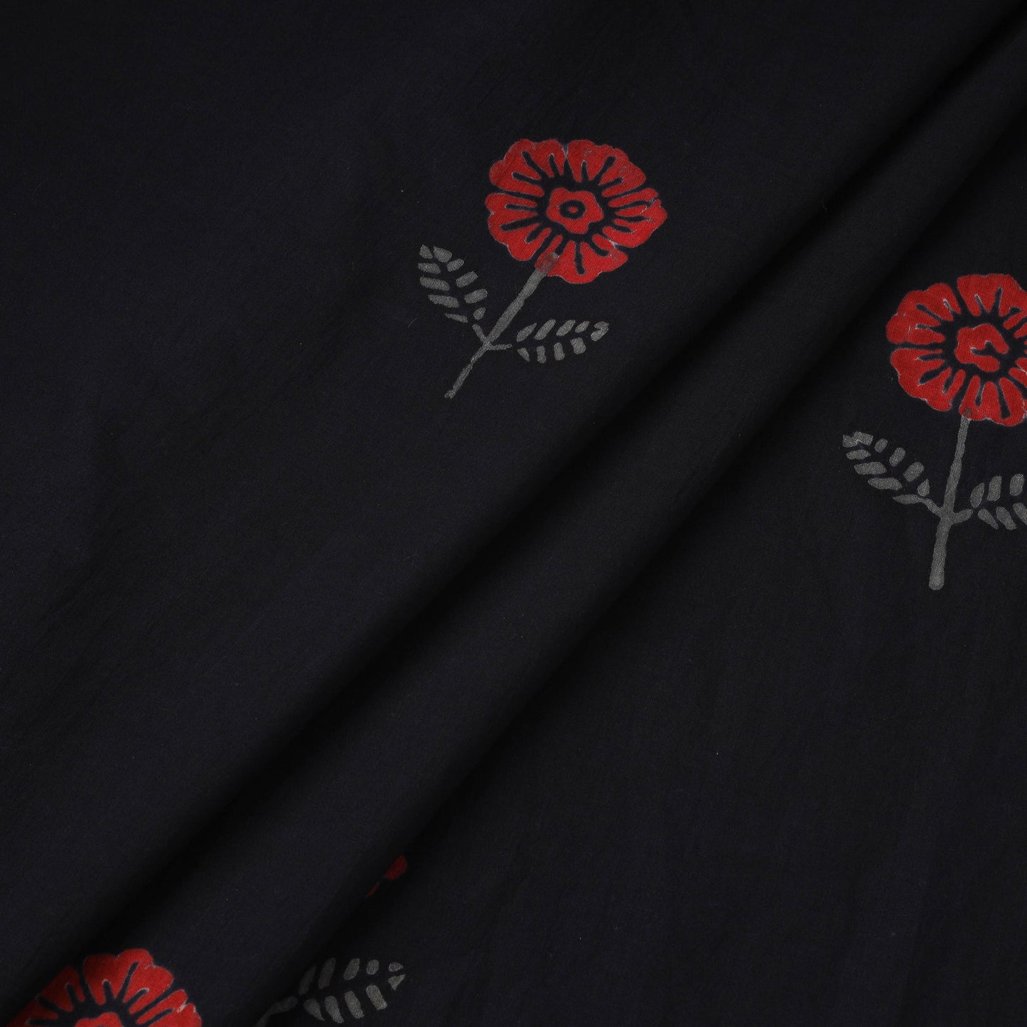 Syahi begar cotton hand block bagru print fabric 12