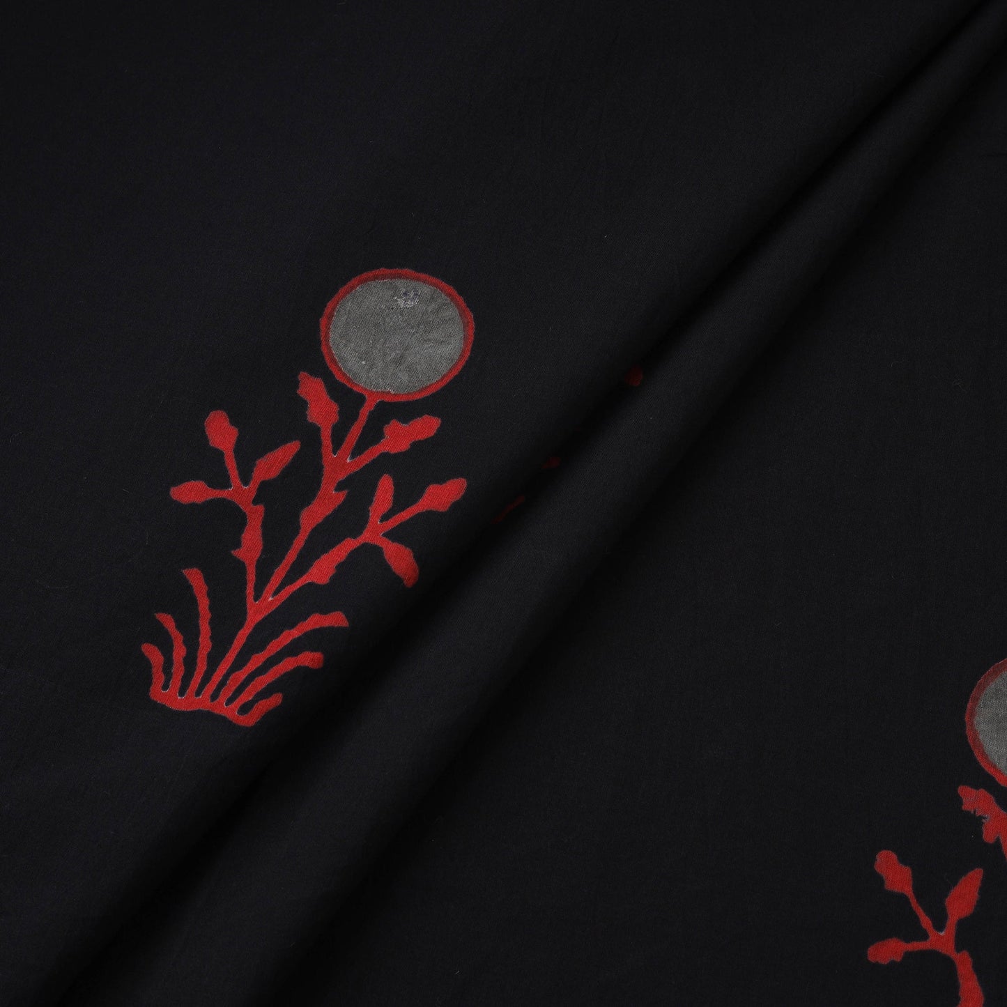 Syahi begar cotton hand block bagru print fabric 13