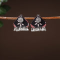 Black - tanya handcrafted gs fabart earrings