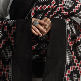 Multicolor - Telia Rumal Pochampally Double Ikat Cotton Handloom Dupatta 72