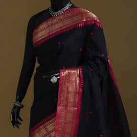 Thread buti cotton kanchipuram saree with border 08