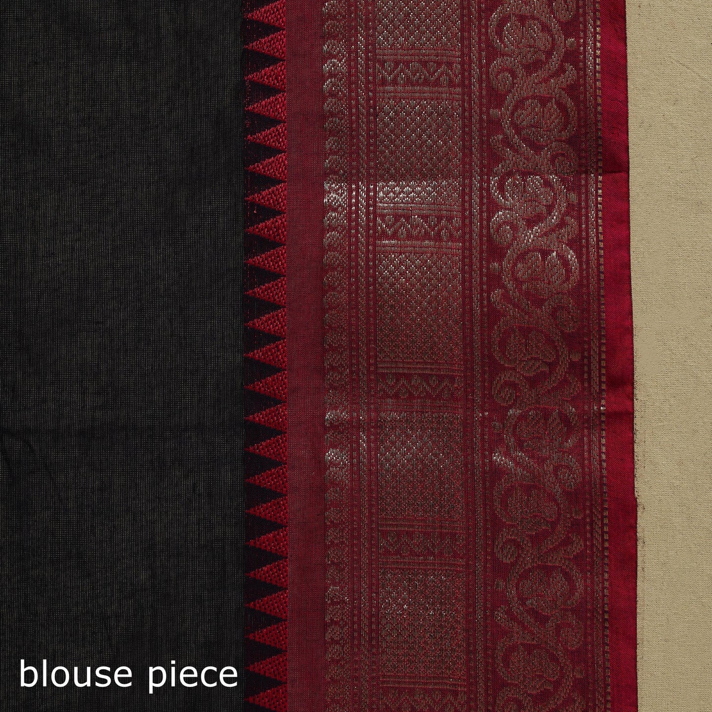 Thread buti cotton kanchipuram saree with border 08