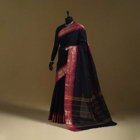 Thread buti cotton kanchipuram saree with border 08