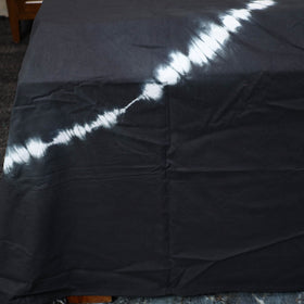 Black - tie & dye cotton double shibori bed sheet set