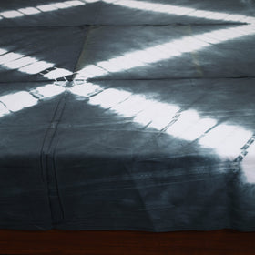Black - tie & dye cotton double shibori bed sheet set