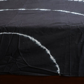 Black - tie & dye cotton double shibori bed sheet set