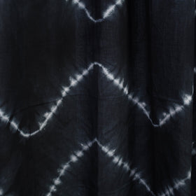Black - tie & dye cotton shibori curtain for door (set