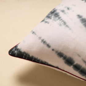 Black Tie & Dye Cotton Shibori Cushion Cover