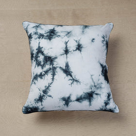  Tie & Dye Cotton Black Shibori Cushion Cover