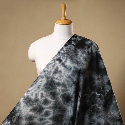Buy Black Tie-Dye Cotton Shibori Fabric Online