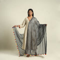 Black Tie & Dye Kota Doria Cotton Leheriya Dupatta