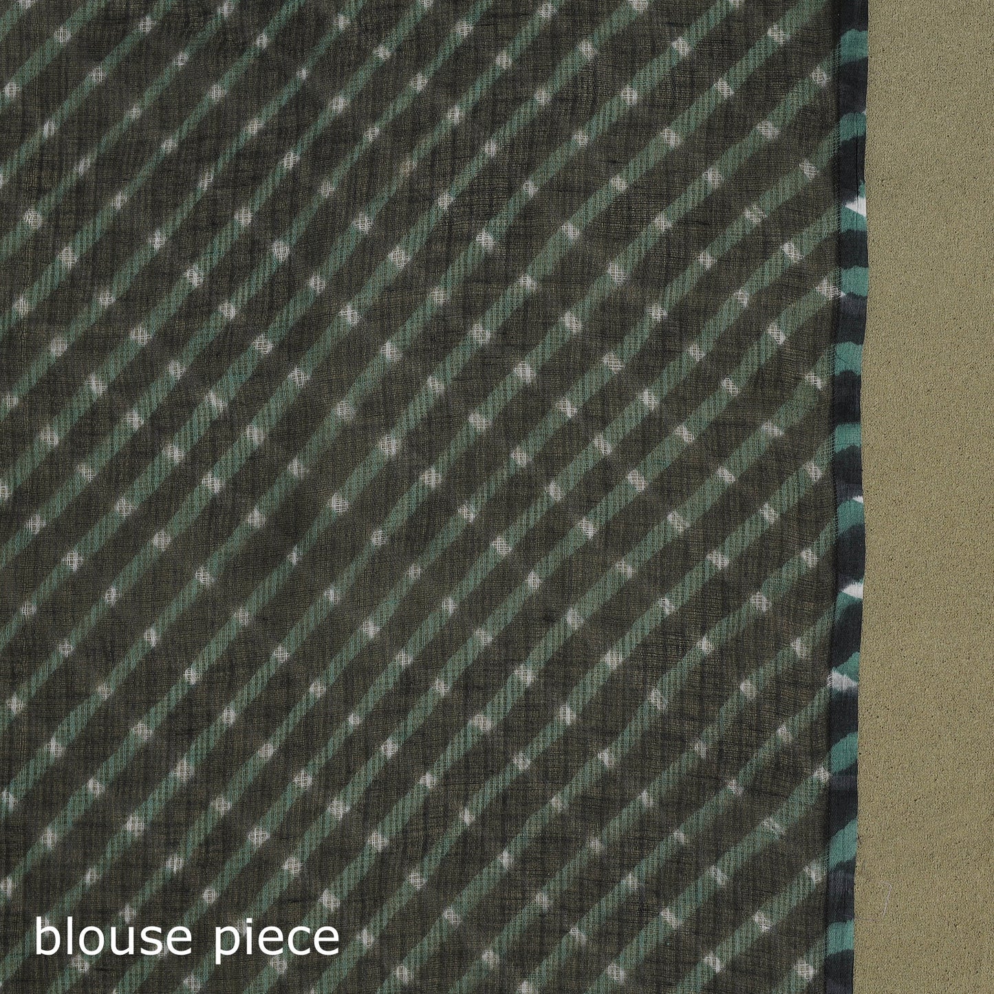 Buy Black Tie-Dye Kota Doria Cotton Leheriya Saree