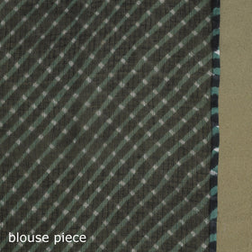 Buy Black Tie-Dye Kota Doria Cotton Leheriya Saree