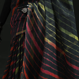 Tie-dye kota doria cotton leheriya saree 10 - handcrafted