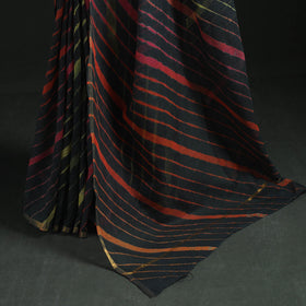 Tie-dye kota doria cotton leheriya saree 10 - handcrafted
