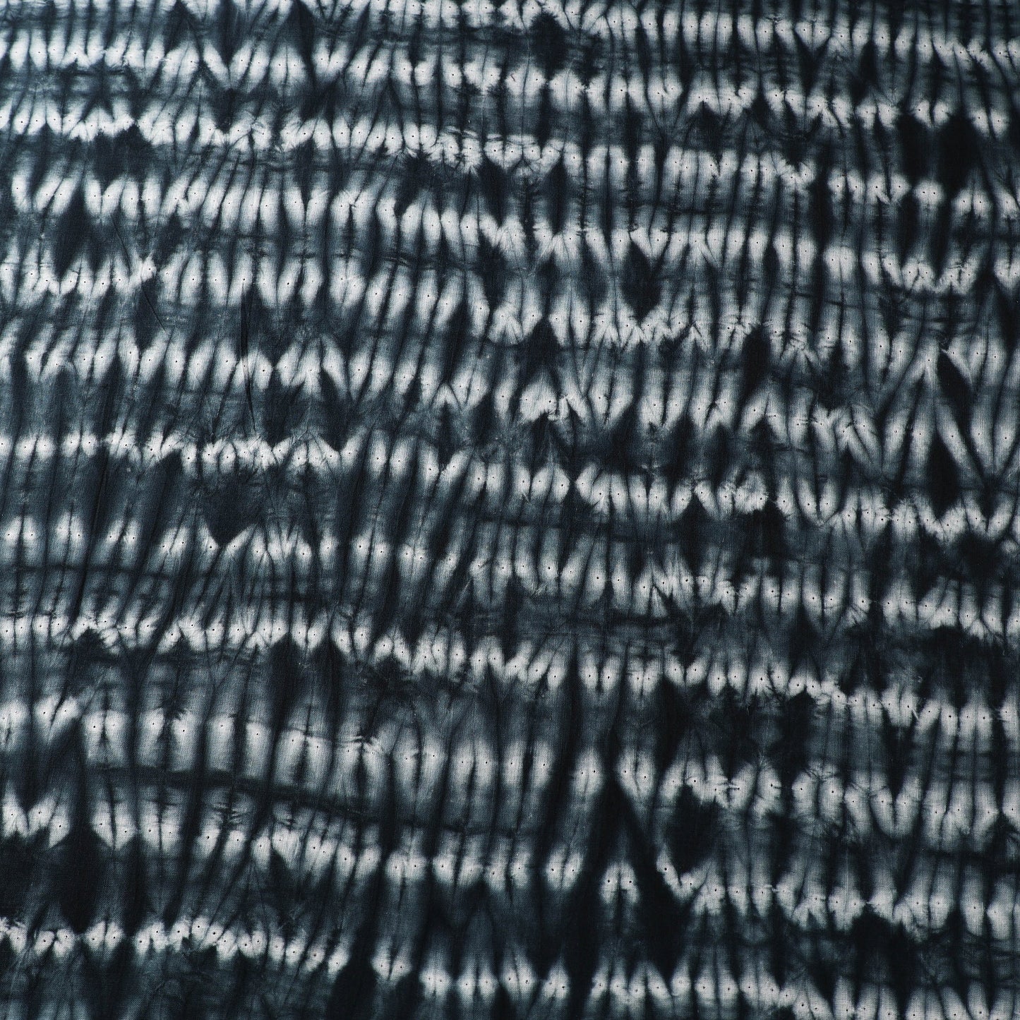 Buy Black Tie & Dye Pure Cotton Shibori Fabric Online