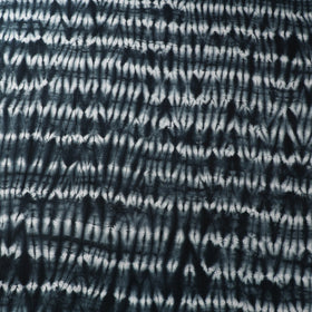 Buy Black Tie & Dye Pure Cotton Shibori Fabric Online