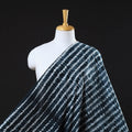 Buy Black Tie & Dye Pure Cotton Shibori Fabric Online