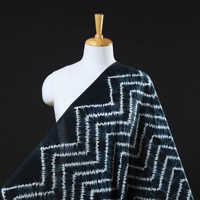  Black Tie & Dye Pure Cotton Shibori Fabric 