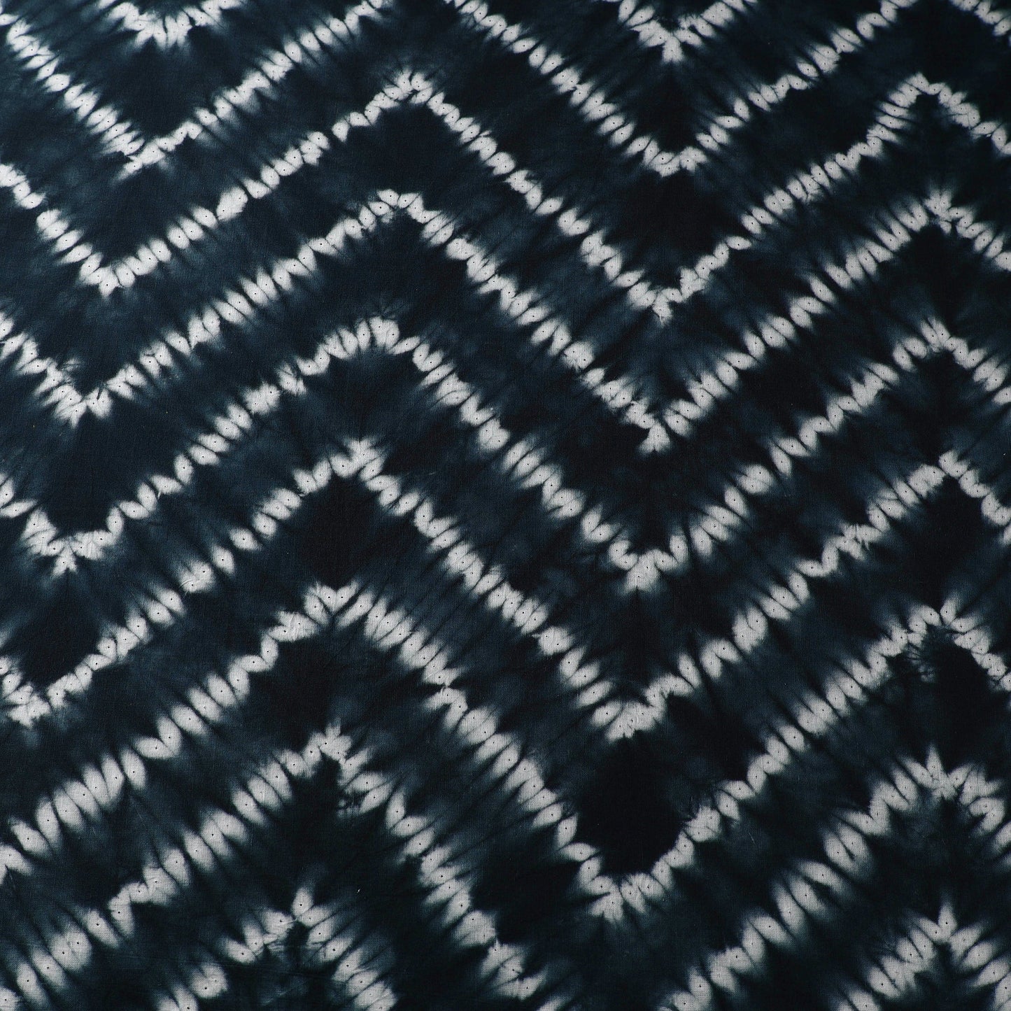  Black Tie & Dye Pure Cotton Shibori Fabric 