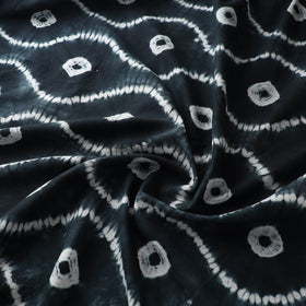  Black Tie & Dye Pure Cotton Shibori Fabric 