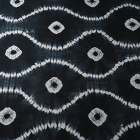  Black Tie & Dye Pure Cotton Shibori Fabric 