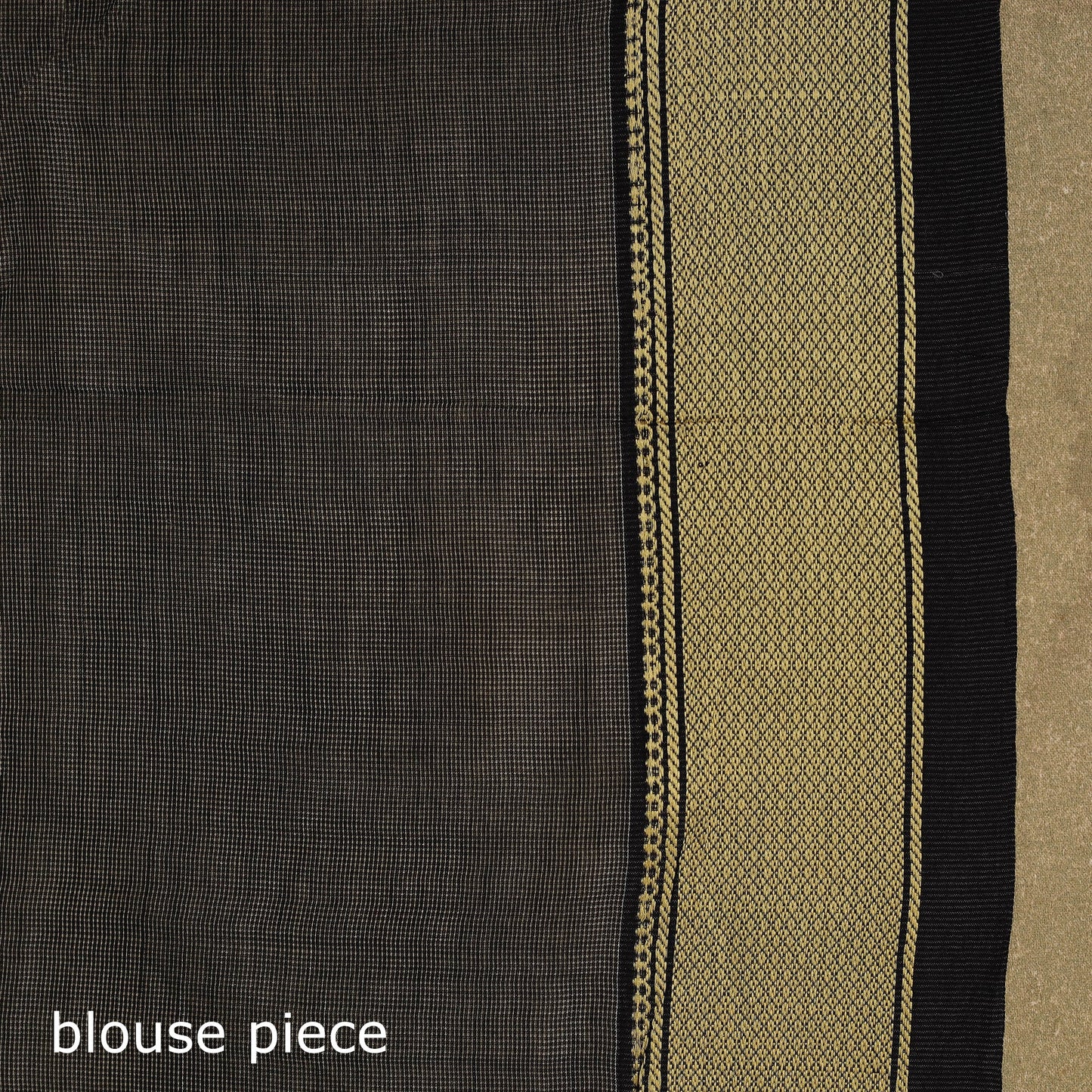 Black - traditional handloom zari work silk maheshwari