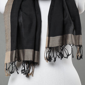 Buy Traditional Maheshwari Cotton Handloom Stole with Tassels Online at iTokri.com