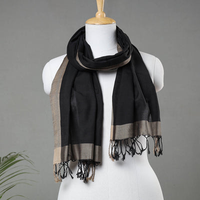 Buy Traditional Maheshwari Cotton Handloom Stole with Tassels Online at iTokri.com