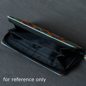 Black Tribal Hand Embroidered Jute Clutch Wallet