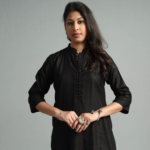  Tussar Silk Plain Kurta