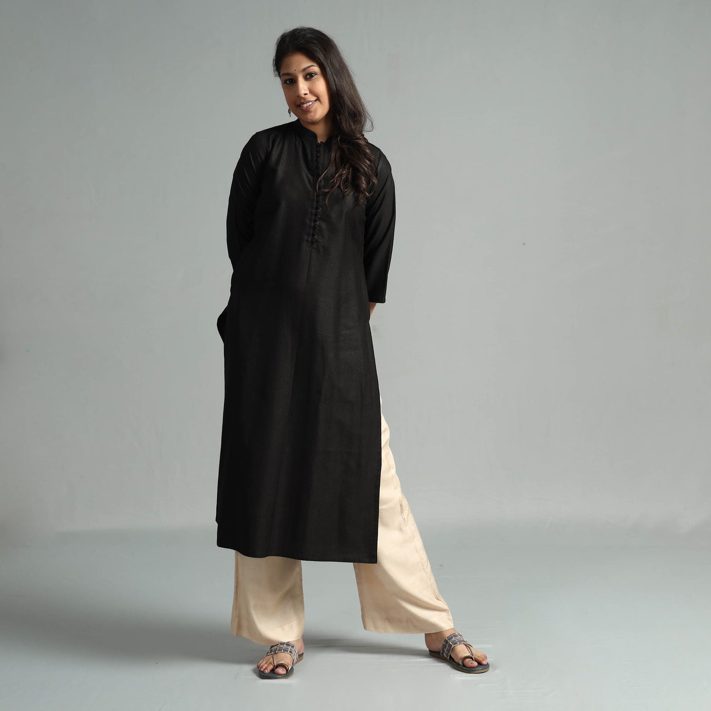  Tussar Silk Plain Kurta