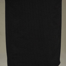 Black Unstitched Plain Cotton Kurta Material