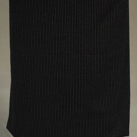Black Unstitched Plain Cotton Kurta Material