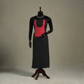 Black Unstitched Plain Cotton Kurta Material