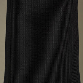 Black Unstitched Plain Cotton Kurta Material