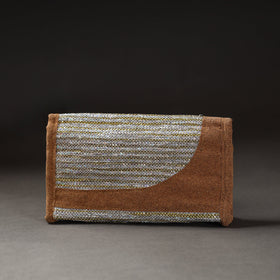 Black Upcycled Weave Handcrafted Clutch