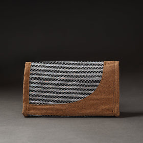 Black Upcycled Weave Handcrafted Clutch