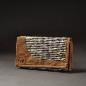 Black Upcycled Weave Handcrafted Clutch