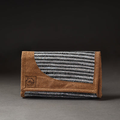 Black Upcycled Weave Handcrafted Clutch