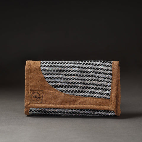 Black Upcycled Weave Handcrafted Clutch