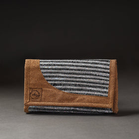 Black Upcycled Weave Handcrafted Clutch